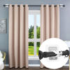 Picture of 8PCS No Drill Curtain Rod Brackets No Drilling Self Adhesive Curtain Rod Holder Hooks Nail Free Adjustable Curtain Rod Hooks Curtain Hangers for Bathroom Kitchen Home Bathroom and Hotel (Transparent)