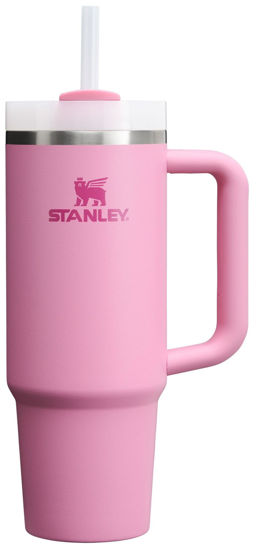 Picture of Stanley Quencher H2.0 Tumbler with Handle & Straw 30 oz | Twist On 3-Way Lid | Cupholder Compatible for Travel | Insulated Stainless Steel Cup | BPA-Free | Peony