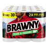 Picture of Brawny Tear-A-Square Paper Towels, 12 Family Rolls = 30 Regular Rolls, 2X More Durable*, 3 Sheet Sizes, Strong and absorbent extra-large roll