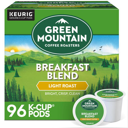 Picture of Green Mountain Coffee Roasters Breakfast Blend Single-Serve Keurig K-Cup Pods, Light Roast Coffee, 96 Count