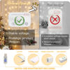 Picture of suddus Curtain Lights for Bedroom, 200 Led Hanging String Lights Outdoor, Fairy Curtain Lights Indoor for Christmas, Dorm, Wall, Backdrop, Window, Wedding, Party, Brithday Decor, Warm White