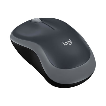 Picture of Logitech M185 Wireless Mouse, 2.4GHz with USB Mini Receiver, 12-Month Battery Life, 1000 DPI Optical Tracking, Ambidextrous PC/Mac/Laptop - Swift Grey