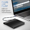 Picture of Rioddas External CD/DVD Drive for Laptop, USB 3.0 CD DVD Player Portable +/-RW Burner CD ROM Reader Writer Disk Duplicator Compatible with Laptop Desktop PC Windows Apple Mac Pro MacBook Linux