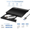 Picture of Rioddas External CD/DVD Drive for Laptop, USB 3.0 CD DVD Player Portable +/-RW Burner CD ROM Reader Writer Disk Duplicator Compatible with Laptop Desktop PC Windows Apple Mac Pro MacBook Linux