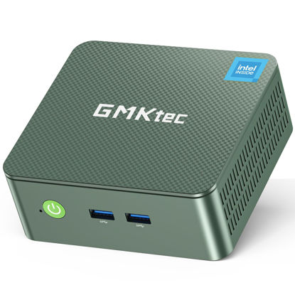Picture of GMKtec Mini PC, Intel Twin Lake N150 (Upgraded N100) Preinstalled Windows 11 Pro, 16GB DDR4 RAM 512GB PCIe M.2 SSD, Desktop Computer 4K Dual HDMI/USB3.2/WiFi 6/BT5.2/2.5GbE RJ45 for Office, Business
