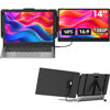 Picture of Laptop Screen Extender 14-inch, 1080P FHD Portable Monitor, Type-C/HDMI/USB-A Plug & Play, Laptop Monitor Extender fits Laptops with Screen up to 15.35" Wide, Compatible with Windows, Mac, Chrome