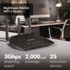 Picture of NETGEAR Nighthawk WiFi 6 Router (RAX36) - Security Features, AX3600 3.6Gbps Wireless Speed - Dual-Band Gigabit Internet Router - Covers 2,000 sq. ft., 25 Devices - Built-in VPN, USB 3.0, Gaming