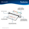 Picture of Brother DS-640 Compact Mobile Document Scanner, (Model: DS640) 1.5"x2"x11.9"