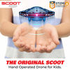 Picture of Force1 Scoot Hand Operated Drone for Kids or Adults - Hands Free Motion Sensor Mini Drones, Easy LED Indoor Rechargeable UFO Toy Flying Orb Ball Drone Toys for Boys and Girls (Blue)