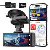 Picture of REDTIGER 4K Dash Cam Front and Rear, Touch Screen 3.18 Inch, Voice Control, 5.8GHz WiFi Car Dash Camera with 64GB Card, GPS, UHD 2160P Night Vision, WDR, Emergency Lock, Parking Monitor (F7N Touch)