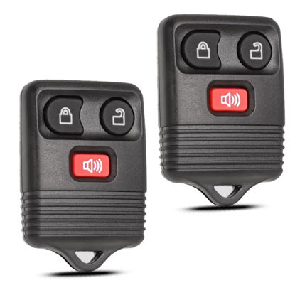 Picture of Key Fob Keyless Entry Fits for Ford F150 F250 F350 Explorer Expedition 1998-2016 / Ranger Escape Edge E150 Freestar/Lincoln Navigator Mercury Mazda 3 Button Remote Control Replacement CWTWB1U345
