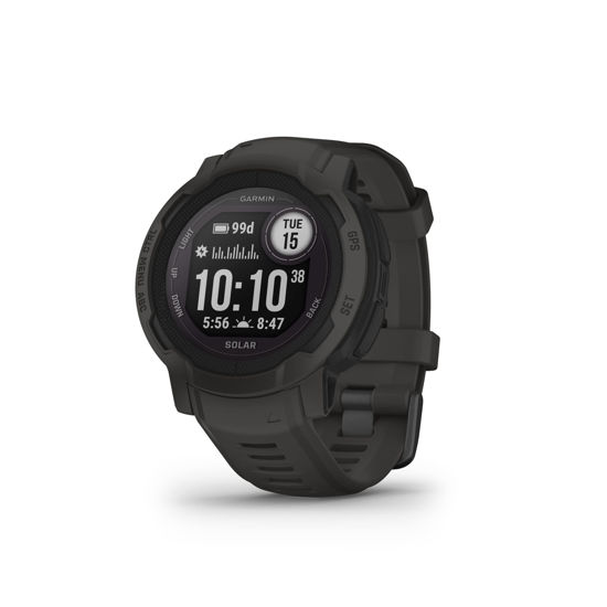 Picture of Garmin Instinct 2 Solar, GPS Outdoor Watch, Solar Charging Capabilities, Multi-GNSS Support, Tracbak Routing, Graphite