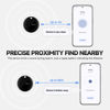 Picture of MiLi Bluetooth Tracker for Android, Google Certified Key Finder/Luggage Tracker/Item Locator Compatible with Google Find My Device App, Smart Tracking Tag for Keys, Suitcase, Backpack, Wallet, 4 Pack
