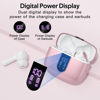 Picture of TAGRY Bluetooth Headphones True Wireless Earbuds 60H Playback LED Power Display Earphones with Wireless Charging Case IPX5 Waterproof in-Ear Ear buds with Mic for TV Smart Phone Laptop Computer Sports