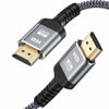 Picture of Highwings 4K 60HZ HDMI Cable 6.6FT, 18Gbps High Speed 2.0 Braided Cord-Supports (4K 60Hz HDR,Video 4K 2160p 1080p 3D HDCP 2.2 ARC-Compatible with Ethernet Monitor PS 4/3 HDTV 4K Fire Netflix