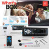 Picture of Pyle Marine Bluetooth Stereo Radio - 12v Single DIN Style Boat In dash Radio Receiver System with Built-in Mic, Digital LCD, RCA, MP3, USB, SD, AM FM Radio - Remote Control - PLMRB29B (Black)