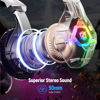 Picture of Ozeino Gaming Headset for PC, Ps4, Ps5, Xbox Headset with 7.1 Surround Sound, Gaming Headphones with Noise Cancelling Mic RGB Light Over Ear Headphones for Xbox Series X/S, Switch