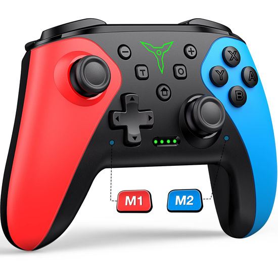 Picture of Wireless Switch Controller for Nintendo Switch/Lite/OLED Controller, Switch Controller with a Mouse Touch Feeling on Back Buttons, Extra Switch Pro Controller with Wake-up,Programmable, Turbo Function