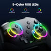 Picture of VOYEE Switch Controller Wireless, Pro Controllers Compatible with Lite/OLED/Android/iOS/PC, One-Key Pairing Gamepad with 9-Color RGB LEDs 1000mAh Battery 6-Axis Motion Wake Up Function