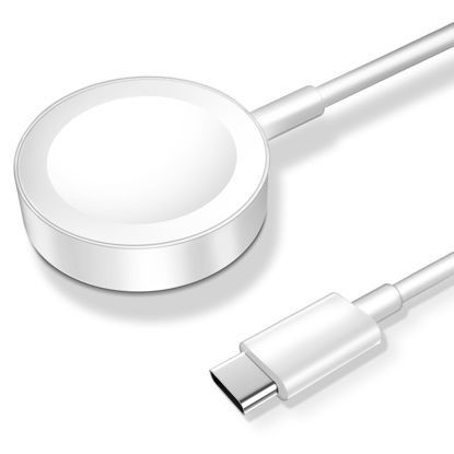 Picture of 𝟐𝟎𝟐𝟓 𝐔𝐩𝐠𝐫𝐚𝐝𝐞𝐝 Magnetic Charging Cable for Apple Watch Charger,[USB C Port] Wireless iWatch Charger Cables Compatible with iWatch Series Ultra/10/9/8/7/6/SE/SE2/5/4/3/2[3.3FT/1M],White