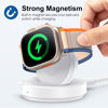 Picture of ZAPOGO Portable Magnetic Charging Dock for Apple Watch, Wireless Fast Watch Charger Stand with Charging Cable, Support Nightstand Mode, Compatible with Apple Watch 10 9 8 7 SE 6 5 4 3 2/Ultra 2-White