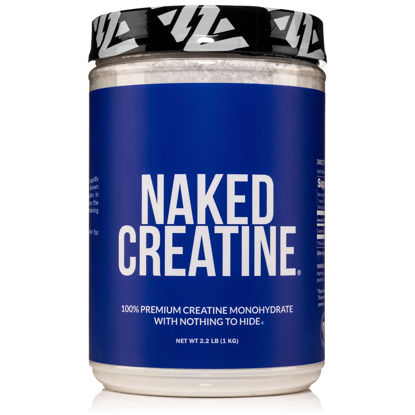 Picture of Pure Creatine Monohydrate - 200 Servings - 1,000 Grams, 2.2lb Bulk, Vegan, Non-GMO, Gluten Free, Soy Free. Aid Strength Gains, No Artificial Ingredients - Naked CREATINE