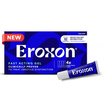 Picture of Eroxon Erectile Dysfunction Treatment Gel, New Clinically Proven Topical Gel, Helps Get an Erection Within 10 Minutes, 4 Single Use Tubes