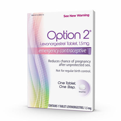 Picture of Option 2, Compare to Plan B | Emergency Contraceptive | Morning After Pill, 1 Tablet