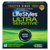 Picture of LifeStyles Ultra Sensitive Natural Feeling Lubricated Latex Condoms, 40 Count