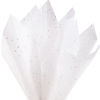 Picture of SUNCOLOR 120 Sheets 20"x14" White Tissue Paper for Gift Bags Packaging Glitter Art Tissue Paper for Crafts