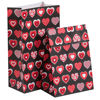 Picture of SUNCOLOR 30 Pack Red Heart Party Favor Bags Goodie Bags for Kids Class Party Gift Bags/Valentines Day/Mother's day