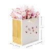 Picture of Hallmark Signature 7" Medium Birthday Gift Bag with Tissue Paper (Pink Flowers)