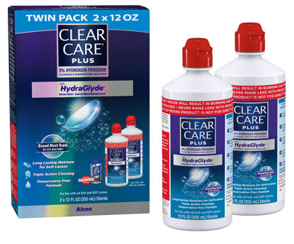 Picture of Clear Care Plus Cleaning Solution with Lens Case, Twin Pack, Multi, 12 Oz, Pack of 2