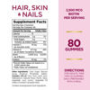 Picture of Nature's Bounty Optimal Solutions Hair, Skin & Nails Vitamin Gummies with Biotin, 2500 mcg, Strawberry, 80 Count