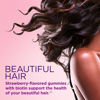 Picture of Nature's Bounty Optimal Solutions Hair, Skin & Nails Vitamin Gummies with Biotin, 2500 mcg, Strawberry, 80 Count