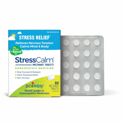 Picture of Boiron StressCalm for Relief of Stress, Anxiousness, Nervousness, Irritability, and Fatigue - 60 Count
