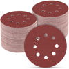 Picture of POTUINOM 165 PCS 5 Inch Sanding Discs,Round Hook and Loop Sandpaper for Random Orbital Sander 40 60 80 120 150 240 320 400 600 Grit