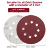 Picture of POTUINOM 165 PCS 5 Inch Sanding Discs,Round Hook and Loop Sandpaper for Random Orbital Sander 40 60 80 120 150 240 320 400 600 Grit