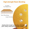 Picture of Aiyard 5-Inch 8-Hole Hook and Loop Sanding Discs, 60/80/120/150/220/320/400 Assorted Grits Gold Sanding Disc for Random Orbital Sander, 105-Pack