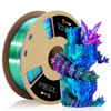 Picture of LOVOON 3D Printer Filament, Tricolor PLA Filament 1.75mm Silk Rainbow Filament Green-Red-Blue, 3D Printing Accessories PLA Filament Multicolor, Dimensional Accuracy +/-0.02mm, 2.2lbs/Spool