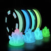 Picture of iSANMATE 3D Printer Filament Bundle, Glow in The Dark Filament Multicolor, Green, Blue and Blue-Green, PLA Filament 1.75 mm, Dimensional Accuracy +/- 0.03 mm, 250g X 4 Pack