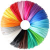 Picture of 15 Bright Colors 1.75mm 3D Pen PLA Filament Refill, Each Color 10feet, Total 150 Feet 3D Pen/3D Printer PLA Sample Pack, Compatible with MYNT3D / SCRIB3D Printing Pen