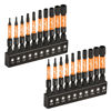 Picture of toolant Impact Hex Head Allen Wrench Drill Bit Set 20pcs (Metric&SAE), 1/4” Hex-Shank S2 Steel Hex Bits Set, CNC Machined Tips with Magnetism, 2” Long with Storage Box