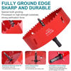 Picture of 6 Inch / 152mm Hole Saw for Wood, Plastic Board, Ceiling,Drywall, and Metal Sheet - HSS Bi-Metal Hole Cutter with Pilot Drill Bit
