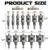 Picture of GSTK Upgrade Heavy Duty Carbide Hole Saw 14 Pcs,Metal Steel Hole Saw Drill Bit,TCT Hole Cutter,Alloy Hardness Upgrade, with 2*Extra Titanium Plated Pilot Center Drill and 2*L-Wrench