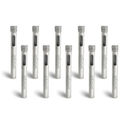 Picture of Jamiikury 1/4" / 6mm Diamond Hole Saw Drill Bits, Glass Hole Saw Tile Hole Saw Suitable for Ceramic Glass Tile Porcelain Marble - Pack of 15