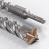 Picture of Wensilon Concrete Drill Bit lengthening 1pcs 3/4" X 12"-10" Cross-Type Double Thread Carbide Material Suitable for Concrete, Brick, Cement Walls, Stone, Extra Long Hammer Drill Bits for Concrete