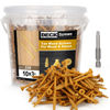 Picture of Bobibbi Deck Screws #10 x 3’’, T25 Star Torx Drive Flat Head Wood Screws, Tan, 5lb