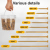 Picture of Bobibbi Deck Screws #10 x 3’’, T25 Star Torx Drive Flat Head Wood Screws, Tan, 5lb