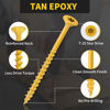 Picture of Wood Screws 3 Inch, FIXLINK Deck Screws #10 x 3, 105pcs, Epoxy Coated, T25 Star Bit Above 1500 Hour Salt Spray Coating Outdoor Decking Screws Excellent Rust Resistant for Outdoor Wood Fence